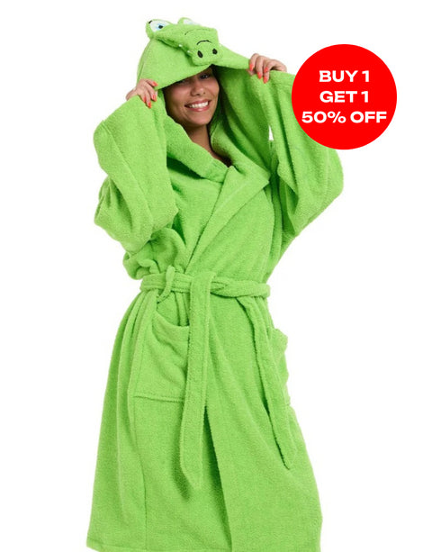 Snuggs Animal Bathrobe Crocodile